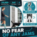 Retractable dog leash for 2 dogs with 360° swivel hook, one-button lock and ergonomic handle