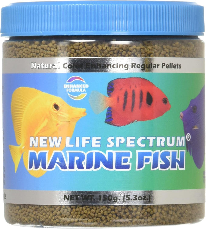 New Life Spectrum Naturox Series Marine Formula, 150g, 1mm Sinking Pellets, Made in USA