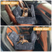 mixjoy dog car seat grey small medium dogs up to 25 lbs multi-functional pet travel bed with clip-on leash