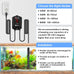 AquaMiracle 500W aquarium heater for 75-120 gallon tanks with dry-run protection and memory function