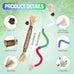 GBSYU 6Pcs Silvervine Cat Chew Rope & Sticks, Refillable Catnip Bag for Teeth Cleaning and Stress Relief