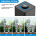 hygger aquarium air pump, 4w/7w/11w powerful oxygen aerator, adjustable dual stainless steel outlets for small-medium-large fish tank