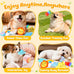 Kipritii Whimsical Squeaky Dog Toys for Small Dogs and Puppies - Plush Toys Pack with 9 Pcs Stuffed Puppy Chew Toys