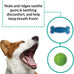 rocket & rex natural rubber and cotton dog chew toy set for small breeds, 6 pack assortment toy bundle