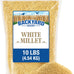 CountryMax White Millet Bird Seed - 8 lb USA Grown Premium Finch Food for Wild Birds