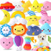 Cheerful 20-Pack Squeaky Plush Dog Toys Set with Dog Bags for Small Dogs, Fun&Teeth Cleaning