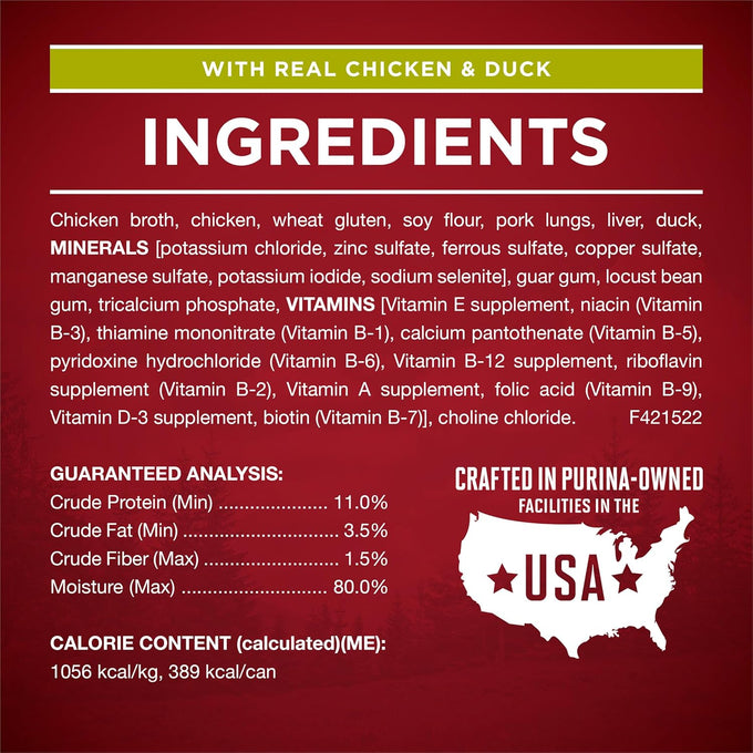 Purina ONE Tender Cuts Wet Dog Food Variety Pack - Chicken & Duck, Beef & Salmon