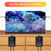 24V 12W 2100GPH mini aquarium wavemaker with controller, magnetic mounting for 50-100 gallon tank