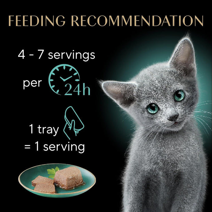 sheba perfect portions kitten wet cat food, 2.6 oz twin-pack trays, 24 count, 48 servings