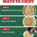 Wellix Pet Freeze Dried Treats High Protein Cat & Dog Food Topper 7.05oz 3 Ingredients Cat Grass Cranberry Pumpkin