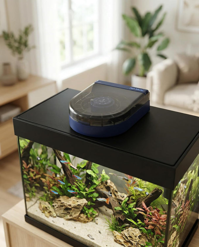 fish mate f14 automatic aquarium feeder for 14 meal timer control daily vacation use