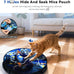 starry night interactive cat toy with motion activated ball and 7-hole play mat for indoor cats