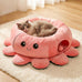 Cat Octopus Tunnel Bed with 20 Toys, Collapsible Indoor Cat Playhouse for Kittens, Machine Washable Cushion