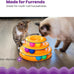 Catstages 3-level track tower with 6 balls, interactive cat toy for indoor enrichment and stimulation
