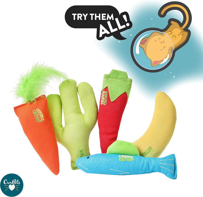 ourpets 100-percent north american catnip filled carrot cat toy 24k gold