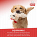 Multipet Lamb Chop Squeaky Dog Plush Toy - 10" Creampuff for Small & Medium Dogs