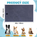WOUSEDO 40'' x 23.6'' Microfiber Dog Towels 2-Pack Grey