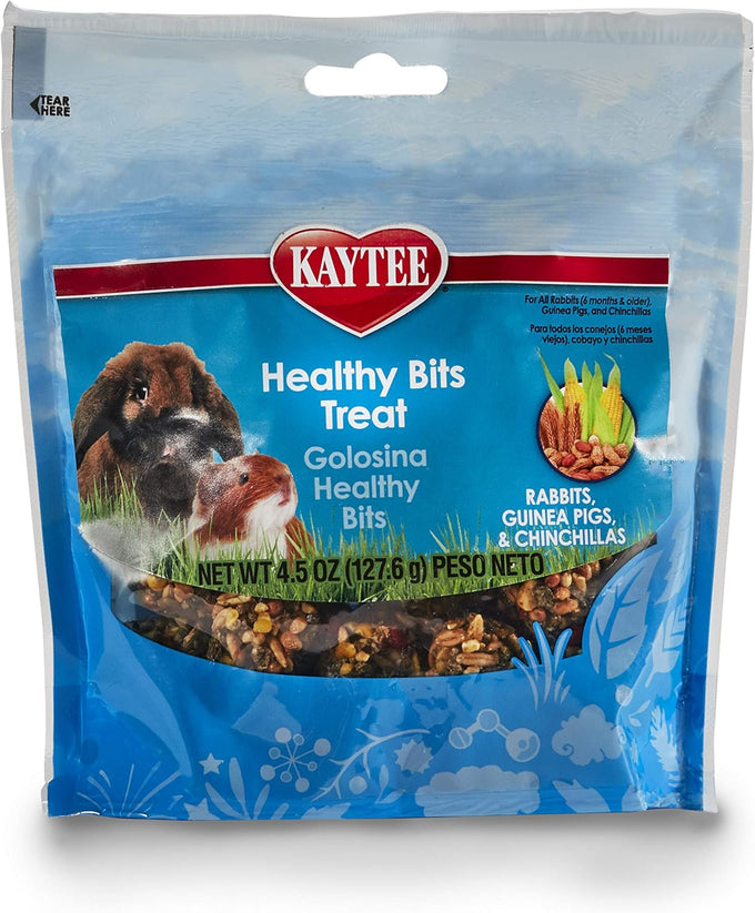 Kaytee Healthy Bits Rabbit Guinea Pig Treat Bonding Playtime Training Aid 4.5 oz
