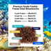 Amzey Blood Worms 0.5 oz, 100% natural freeze-dried blood worms, high protein food for aquarium fish and turtles