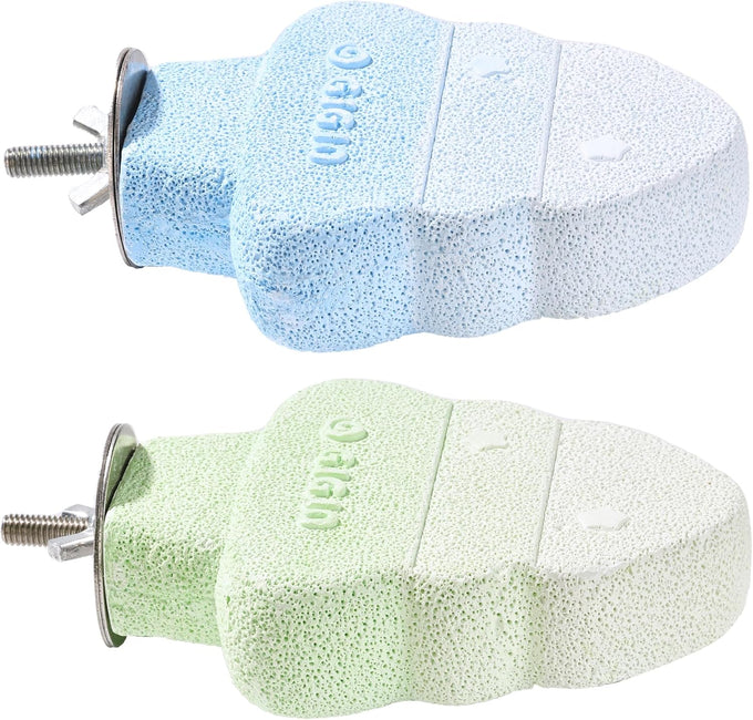 2-pack Bird Beak Grinding Stone Parrot Perch for Cage Accessories