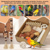 Bird Toys Parrot Natural Foraging Box Medium for Parakeets, Cockatiels, Conures, Small to Medium Birds Cage Accessories