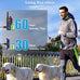 Bousnic 4000ft range waterproof dog shock collars for 2 dogs, humane shock modes, rechargeable e collars for large medium small dogs