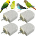 pinvnby 4-piece bird perch stands for small to medium parrots, cockatiels, lovebirds, conures, and finches