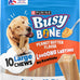 Purina Busy Bone Adult Dog Chew Treats Peanut Butter 10ct Pouch for Long Lasting Dental Care