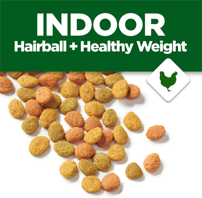 Purina Cat Chow Indoor Healthy Weight with Chicken, Farm-Raised Chicken, Omega-6 Fatty Acids, 3.15 lb. Bags, Pack of 4