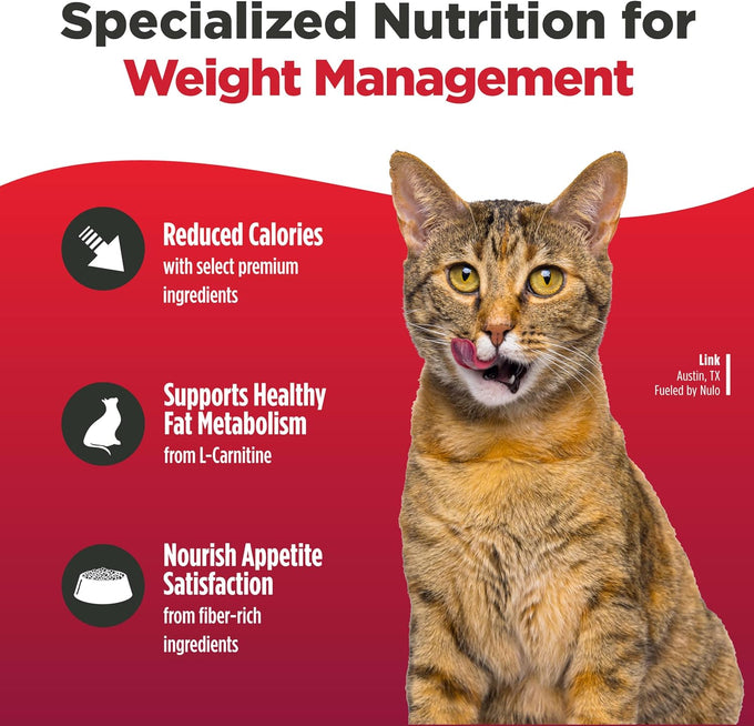 Nulo Freestyle Adult Trim Dry Cat Food - Salmon & Lentils, High Protein, Grain Free, Weight Management Kibble with Probiotics & L-Carnitine, 4lb Bag