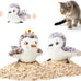 potaroma cat toys flapping bird interactive cat exercise toys rechargeable touch activated kitten toy for all breeds