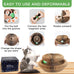 Goosheep kitty curls cat toys 1 pack, magic organ cat scratching post, cardboard cat scratcher pad ball scratcher board for indoor cats