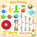 kipritii assorted dog toys, 25 pack, teething, entertainment, interactive play, puppy toys, rope toys, squeaky dog toys, treat balls