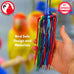Bonka Bird Toys 51214 Small Aglet Heaven Cotton Shoelace Toy for Parakeets Cockatiels Quakers Pionus Bird Enrichment