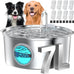 Big Cat stainless steel dog water fountain for large dogs - 7L, 236oz, 1.8G, indoor use