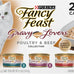 Purina Fancy Feast 3 oz. Gravy Lovers Poultry and Beef Gourmet Wet Cat Food Variety Pack, 24 Count