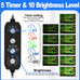 seaoura 24/7 cycle aquarium light for 12-20 inch tanks, full spectrum + 7 colors, adjustable brightness and height, 20w