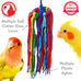 Bonka Bird Toys 51214 Small Aglet Heaven Cotton Shoelace Toy for Parakeets Cockatiels Quakers Pionus Bird Enrichment