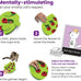 Nina Ottosson Buggin' Out Puzzle Feeder, 13.9" x 11.5", Level 2 Slow Feeder Enrichment Toy for Indoor Cats