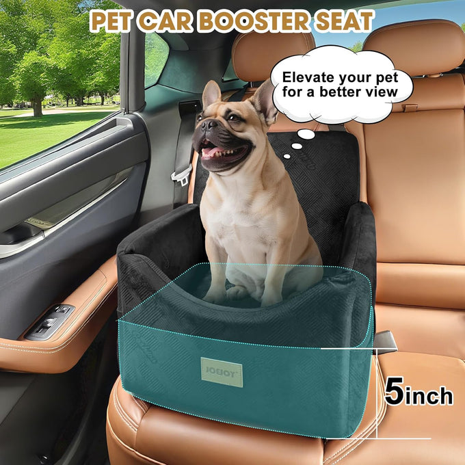 joejoy dog car seat for small medium dogs under 35lbs, black