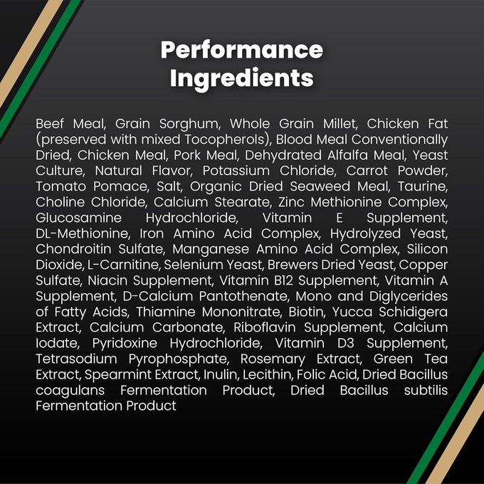 VICTOR Super Premium Dog Food – Performance Dry Dog Food from Beef, Chicken and Pork Meal – 26% Protein for Active Adult Dogs – Includes Glucosamine and Chondroitin for Hip and Joint Health, 40lbs