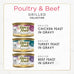 Purina fancy feast grilled wet cat food variety pack poultry beef collection 3 oz cans (pack of 30)