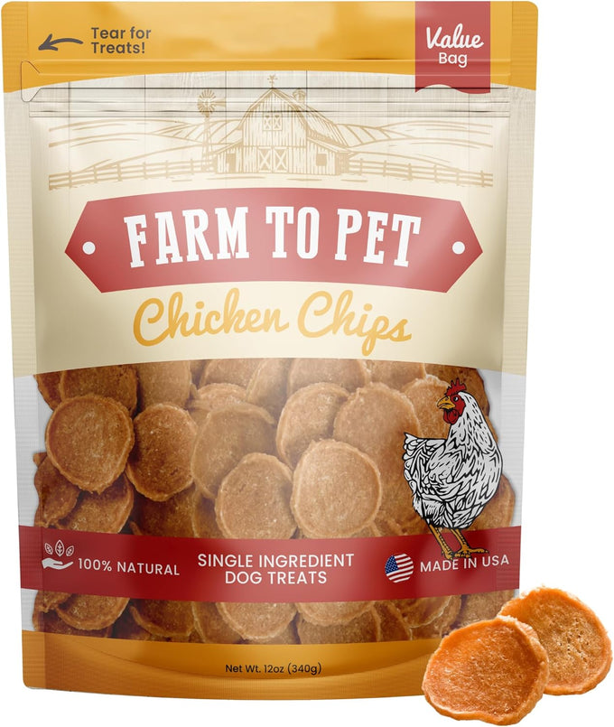 Farm To Pet Single Ingredient Chicken Dog Training Treats 4 oz Lean All Natural Healthy Made in USA