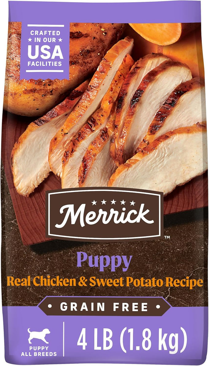 Merrick Premium Grain-Free Dry Puppy Food, Chicken & Sweet Potato