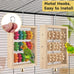 dbness 2pcs natural wooden hanging parrot chew toys for parakeets, cockatiels, macaws, african grey