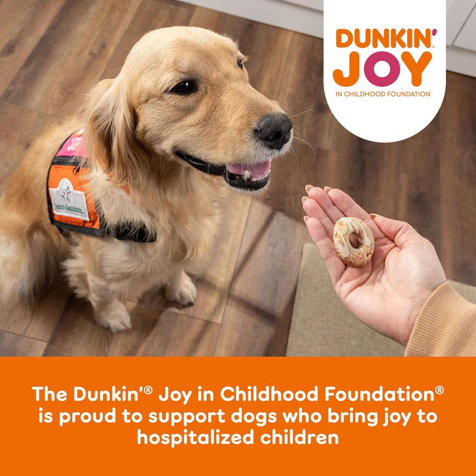 Milk-Bone Dunkin' Vanilla Glaze Flavor Dog Biscuits, 8 Ounce Bag, Donut Inspired, Natural Flavors