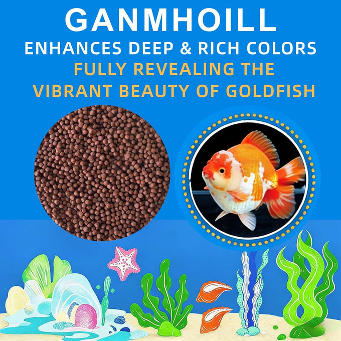 Natural Color Enhancing Pond Fish Food with Antarctic Krill & Spirulina for Koi & Goldfish, Moisture-Proof Packaging