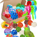22-piece parakeet bird toy set with colorful bell and rattan balls, safe, non-toxic materials for small birds