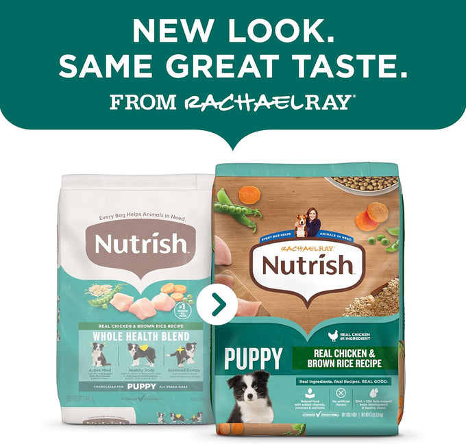 Nutrish Rachael Ray Real Chicken & Brown Rice Puppy Dog Food, 5 lb