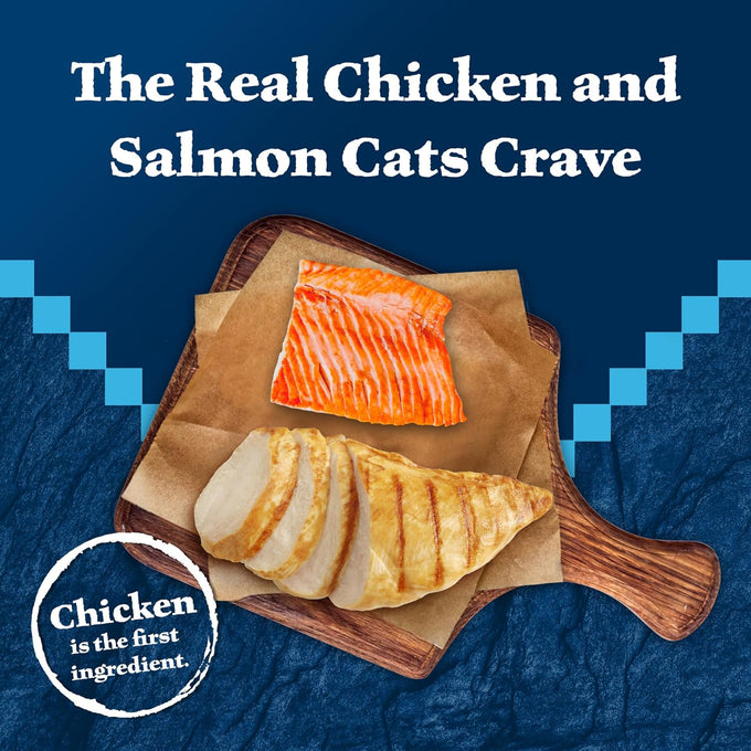 Blue Buffalo Wilderness Wild Delights Chicken & Salmon Grain-Free Wet Cat Food, 3-oz. Cans, 24-Pack